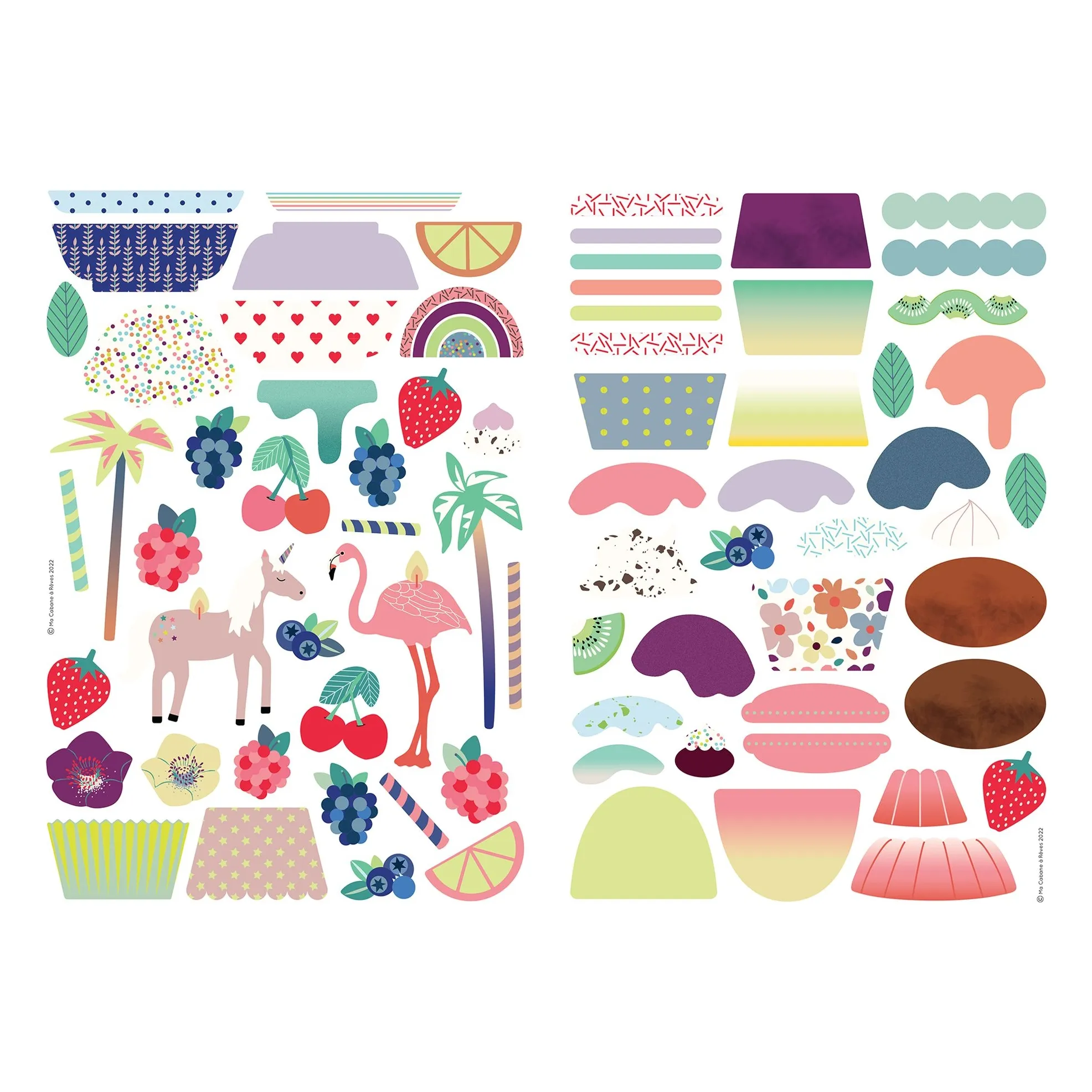 Ma Cabane À Rêves Multicoloured Cupcake Magnets