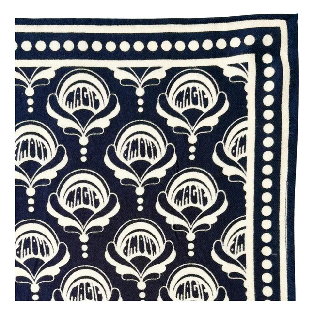 Petit Foulard Manika | Bleu marine