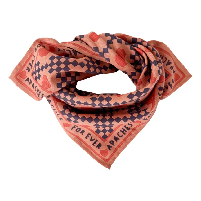 Manika Small Scarf | Blood orange