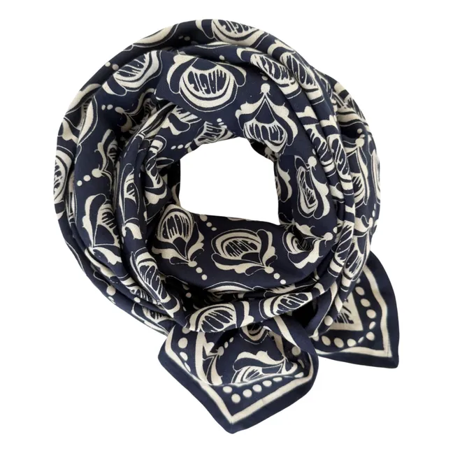 Grand Foulard Latika | Bleu marine