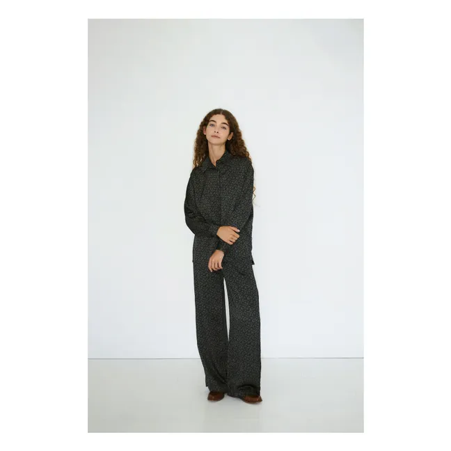 Pantalon Small Flowers | Chocolat