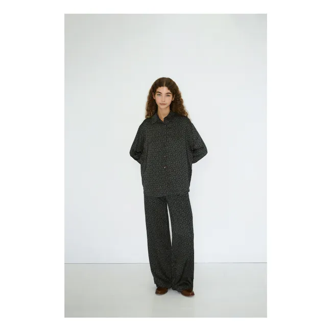 Pantalon Small Flowers | Chocolat