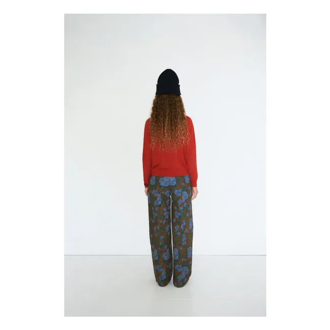 Pull Basic Laine Mérinos Extra Fine | Rouge