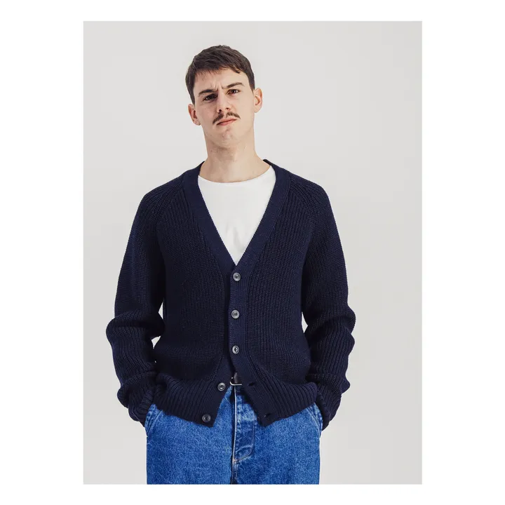 Guy Laine cardigan | Navy blue- Product image n°0