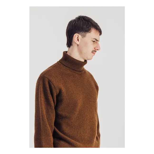 Michel Superfine Merino Wool Sweater | Rust