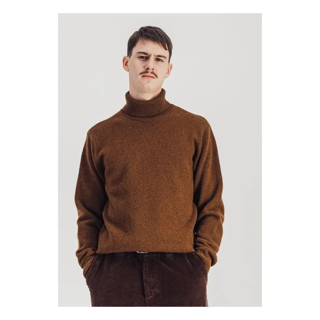 Michel Superfine Merino Wool Sweater | Rust