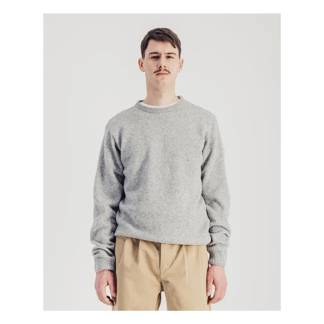 Jonas Maglione in lana merino superfine | Grigio chiné