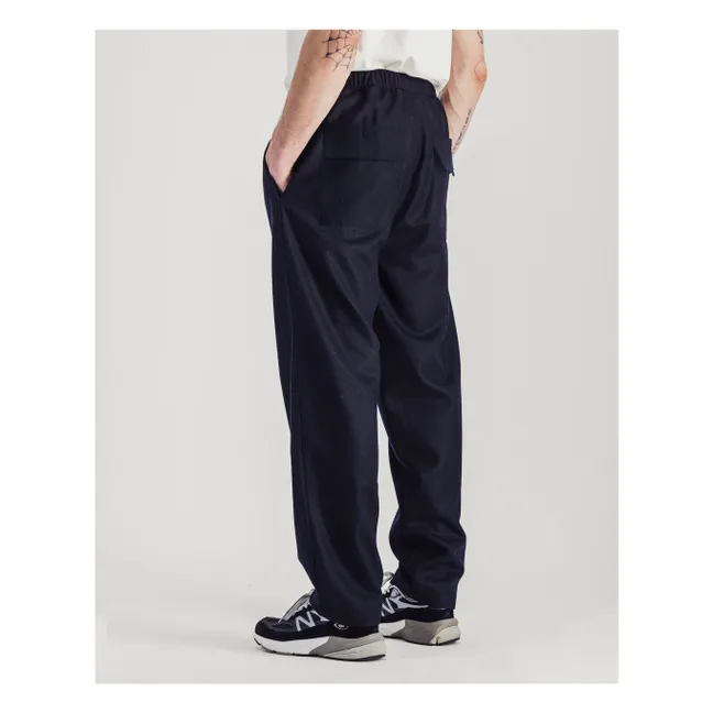 Nomad Wool Pants | Navy blue