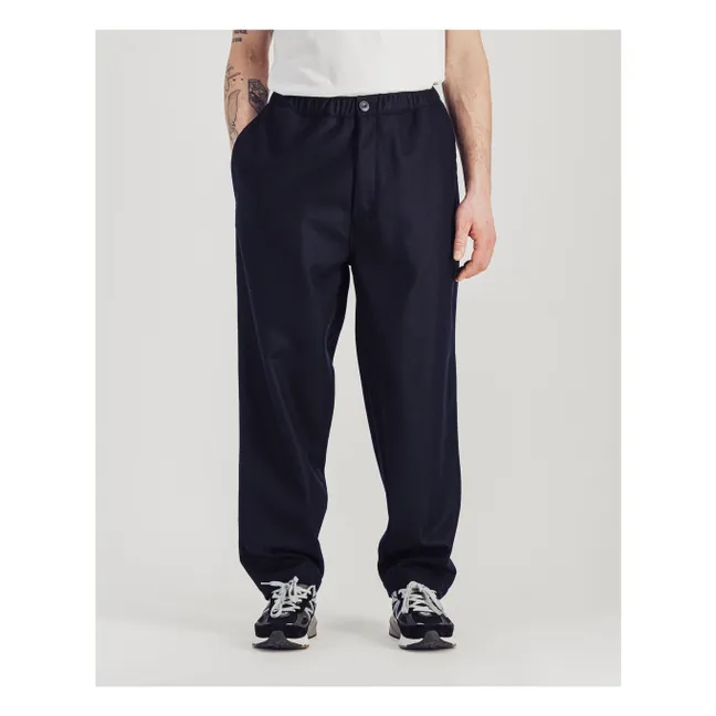 Pantaloni in lana Nomad | Blu marino