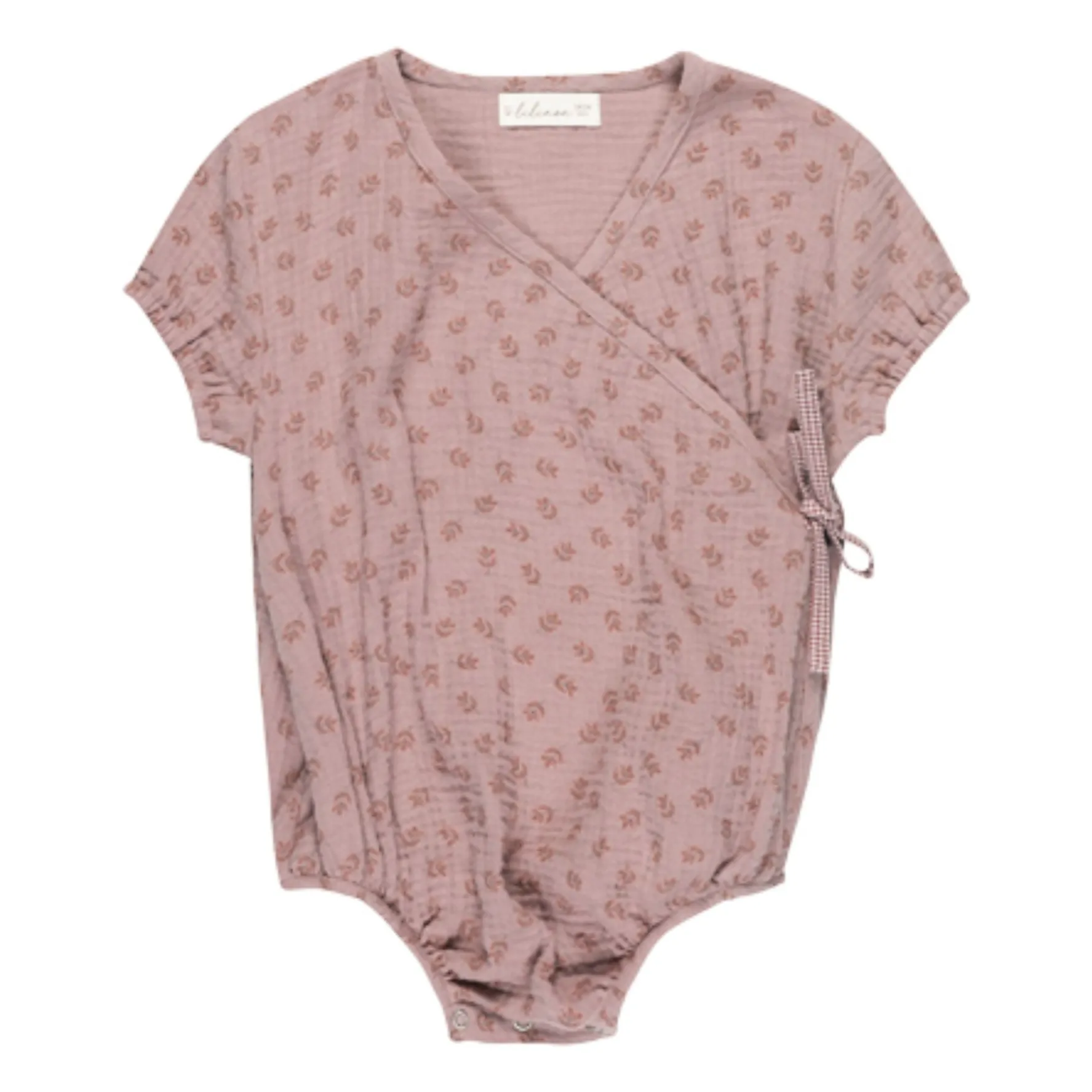 Lilinoa Purple Jules Cache-Cœur Fleurie Romper