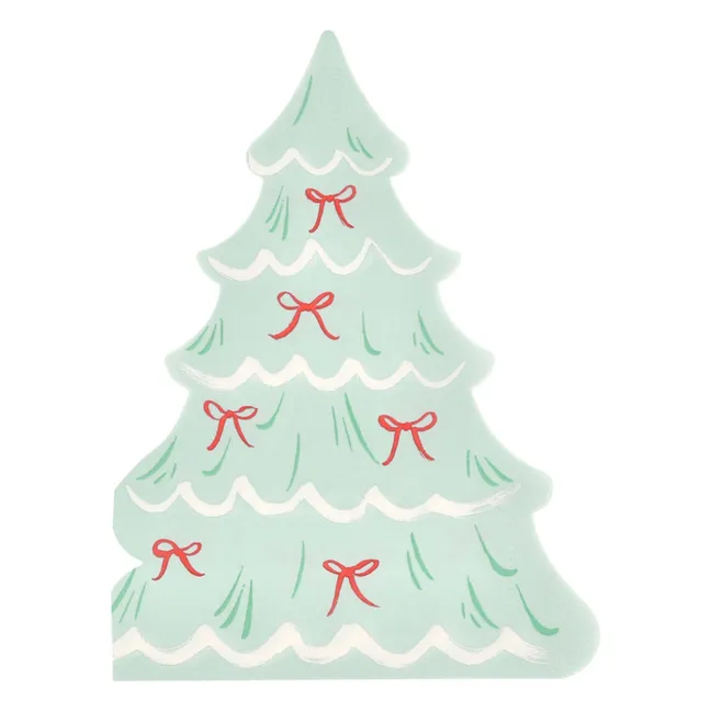 Serviettes Sapin de Noël - Lot de 16