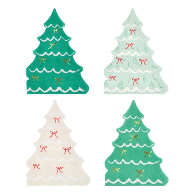 Servilletas Árbol de Navidad - Lote de 16