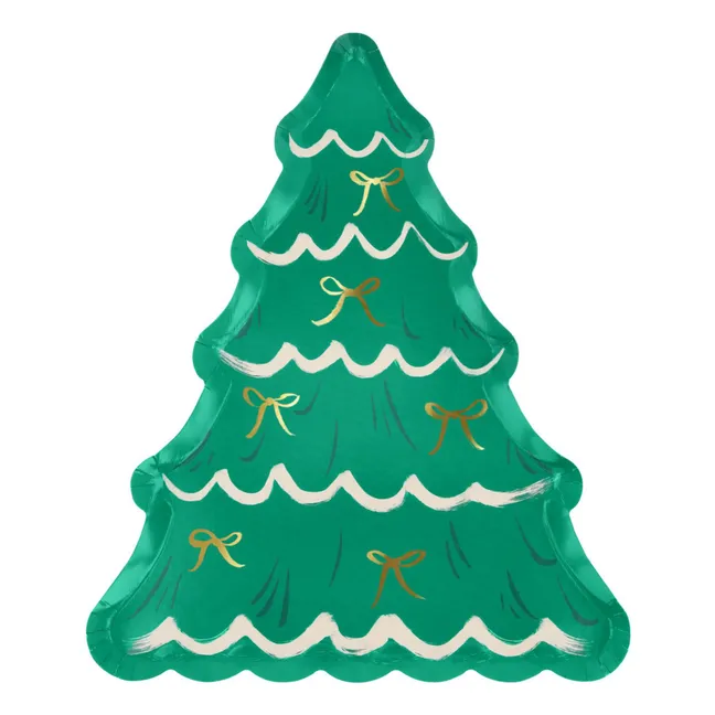 Platos Árbol de Navidad - Lote de 8