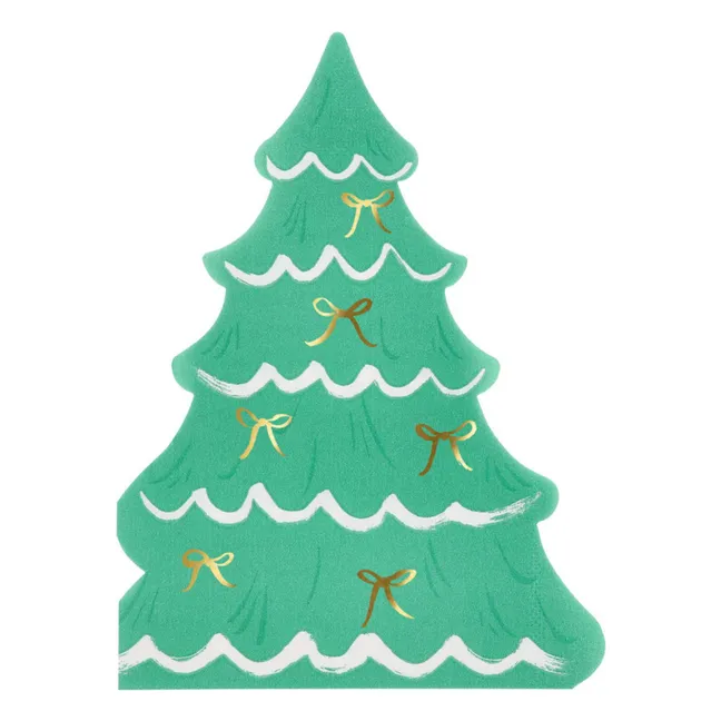 Serviettes Sapin de Noël - Lot de 16