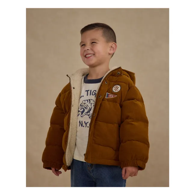 Doudoune Velours Côtelé | Ocre