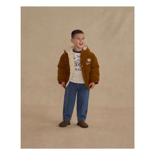 Doudoune Velours Côtelé | Ocre