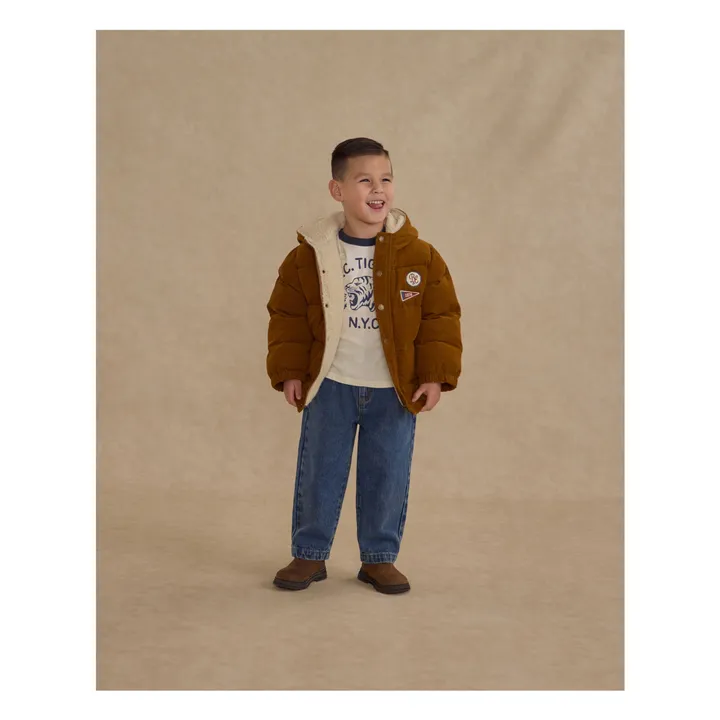 Doudoune Velours Côtelé | Ocre- Image produit n°2