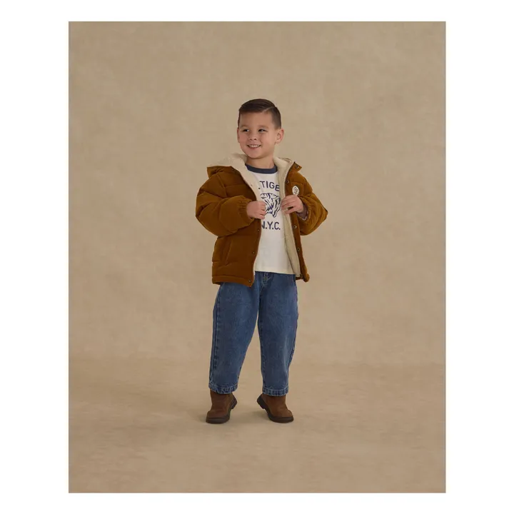 Doudoune Velours Côtelé | Ocre- Image produit n°3