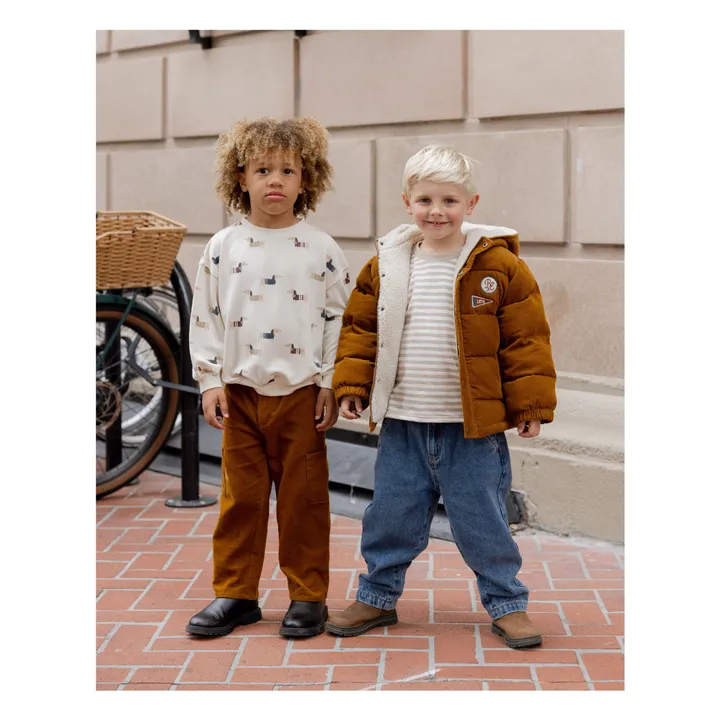 Doudoune Velours Côtelé | Ocre- Image produit n°6