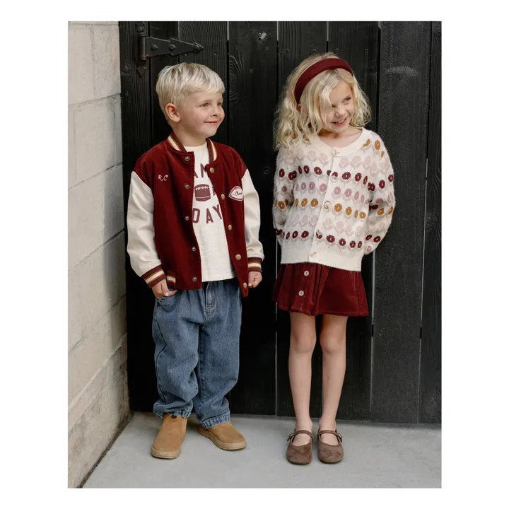 Bomber Varsity Velours Côtelé | Bordeaux- Image produit n°10