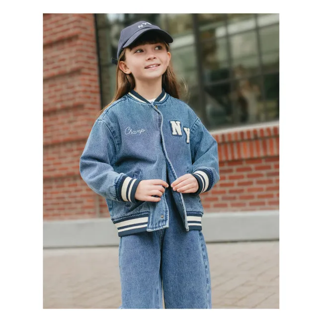Bomber Varsity Mini | Denim