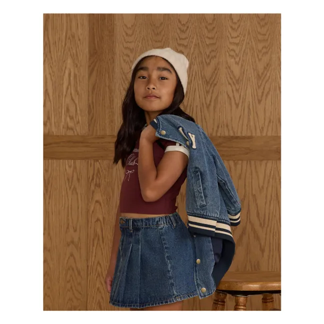 Bomber Varsity Mini | Denim