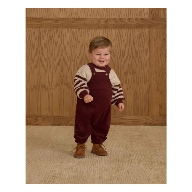 Cargo Mini overalls | Burgundy