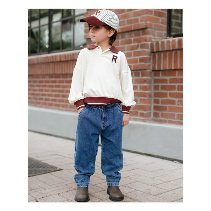 Polo neck sweatshirt | Ecru- Product image n°7