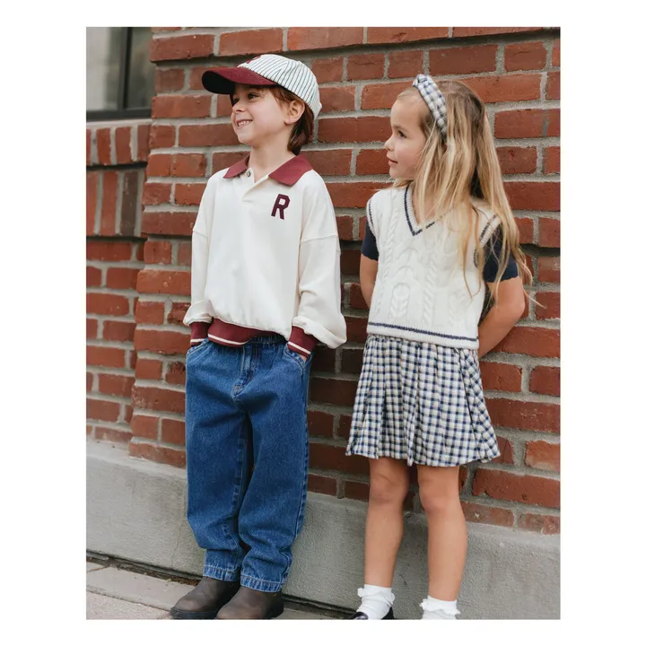 Polo neck sweatshirt | Ecru- Product image n°8