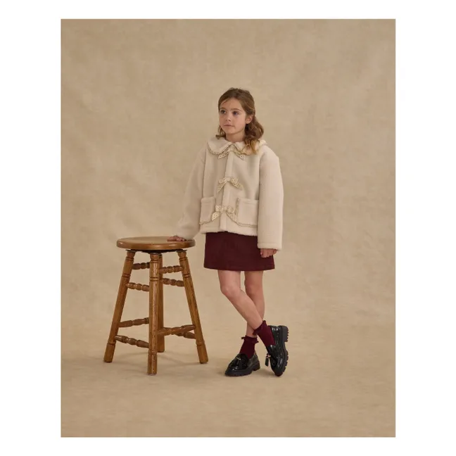 Sherpa-Jacke | Seidenfarben