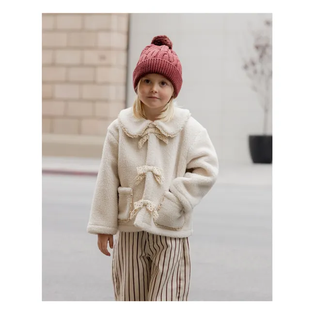 Sherpa-Jacke | Seidenfarben