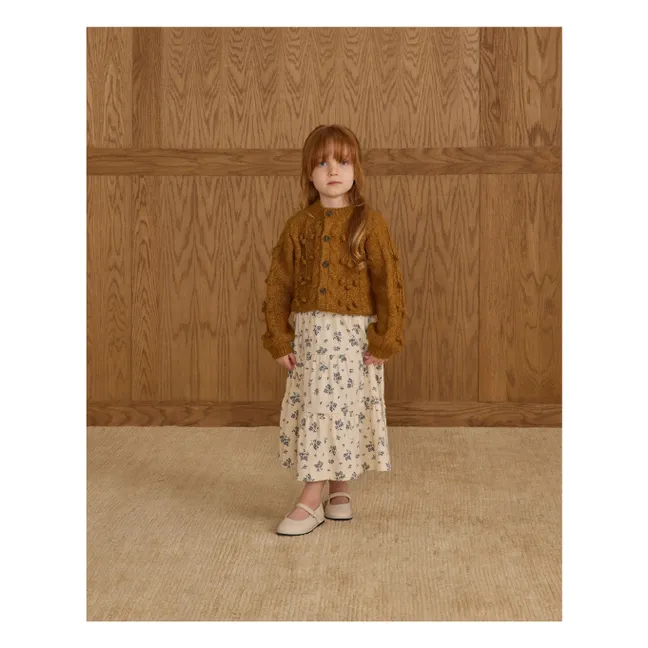 Strickjacke Bobble | Ocker