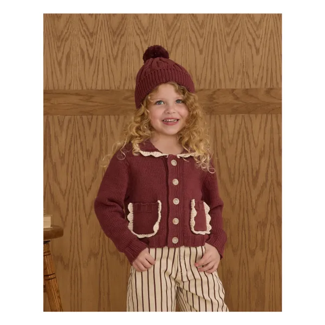 Cardigan Maille Mini | Bordeaux