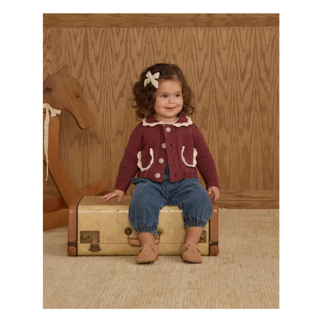 Cardigan Maille Mini | Bordeaux