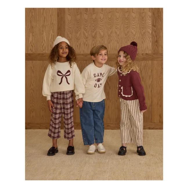 Mini Knit Cardigan | Burgundy