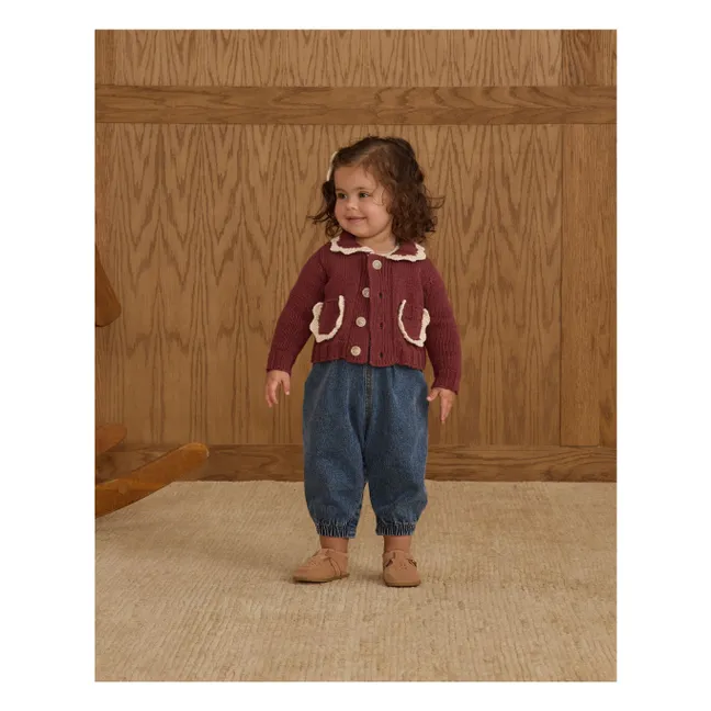 Cardigan Maille Mini | Bordeaux