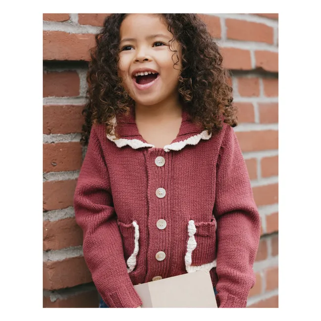 Mini Knit Cardigan | Burgundy