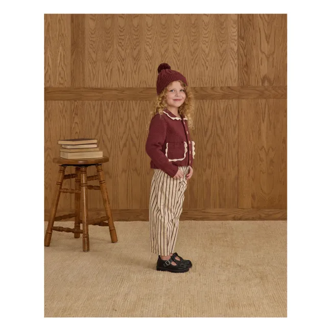 Cardigan Maille Mini | Bordeaux