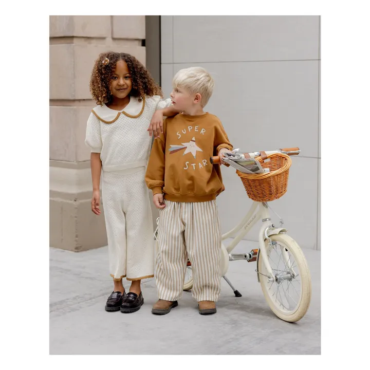 Pointelle pants | Ecru- Product image n°2