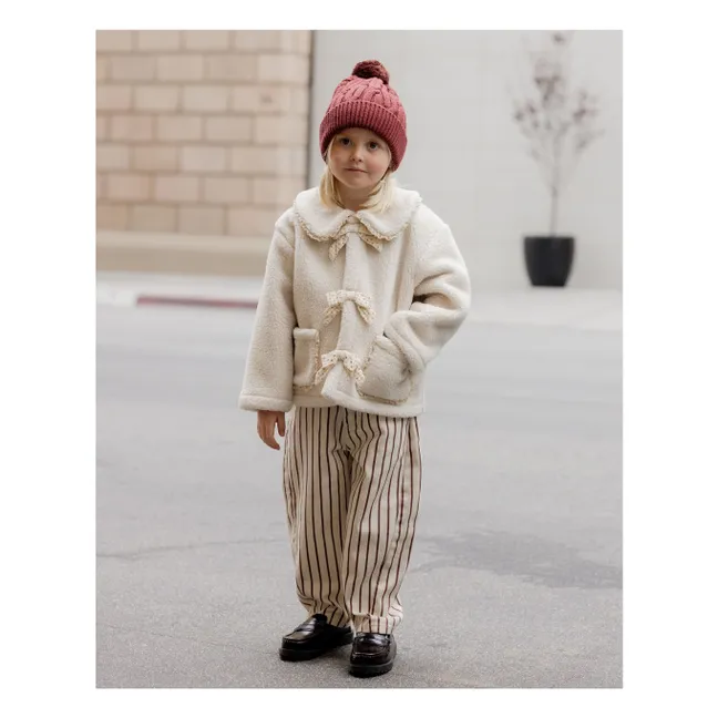 Barrel Pants Stripes | Ecru