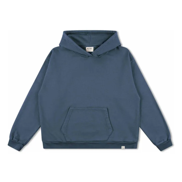 Sudadera de algodón ecológico | Azul- Imagen del producto n°0