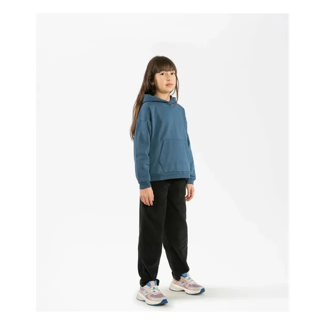 Felpa in cotone biologico | Blu