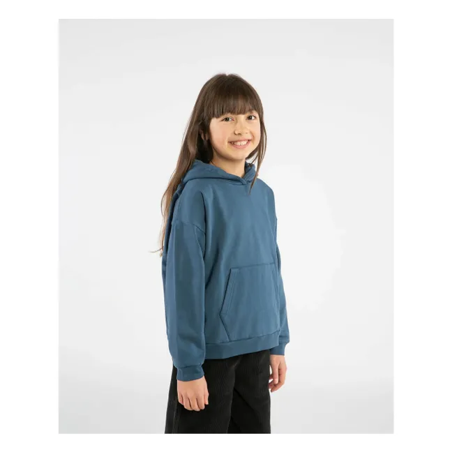 Felpa in cotone biologico | Blu