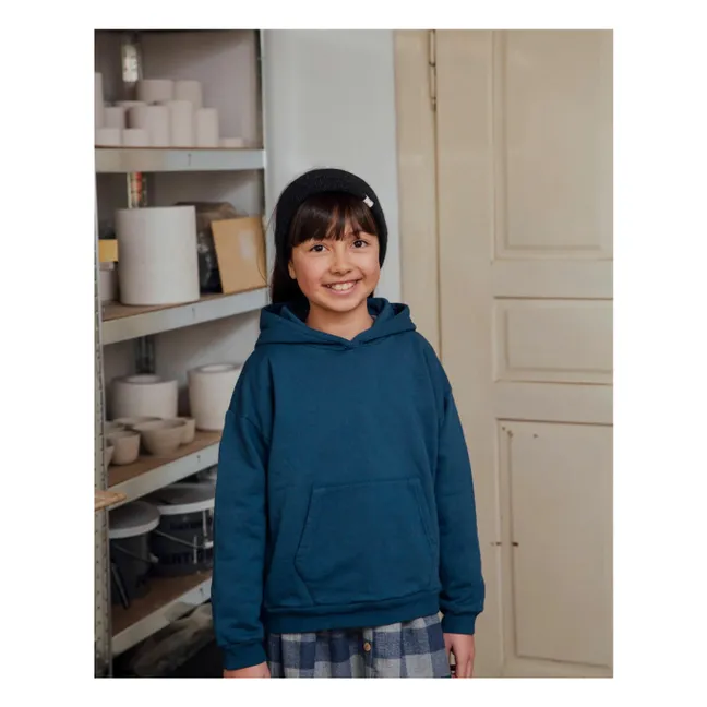 Sudadera de algodón ecológico | Azul