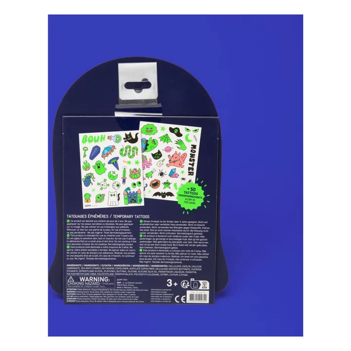 Tatouages temporaires phosphorenscents Boo!- Image produit n°6