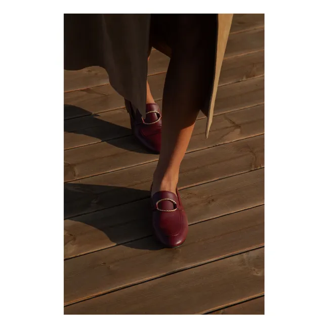 Tomboy Chic loafers | Burgundy