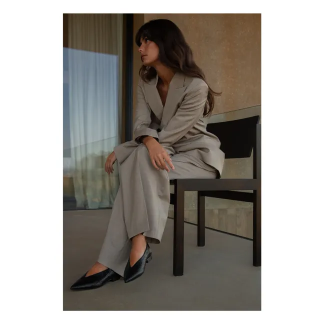 Ballerines Audrey Cuir | Noir