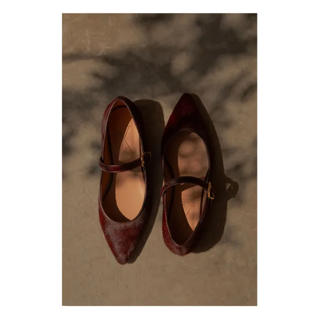 Mary Jane in pelle di vitello | Bordeaux