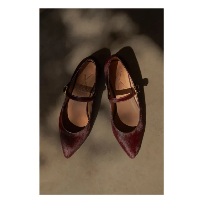 Mary Jane in pelle di vitello | Bordeaux