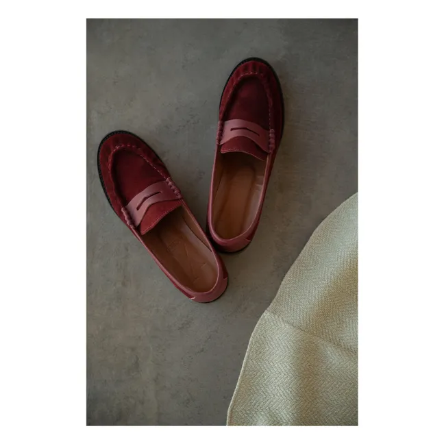 Mocassini in pelle scamosciata Penny | Bordeaux